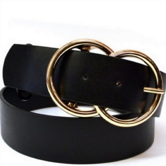 🚨LOWEST PRICE🚨Double O Ring Black Belt - Picture 2 of 4